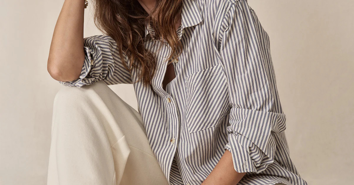 Jane Relaxed Shirt in Cali Poplin | Marine Layer