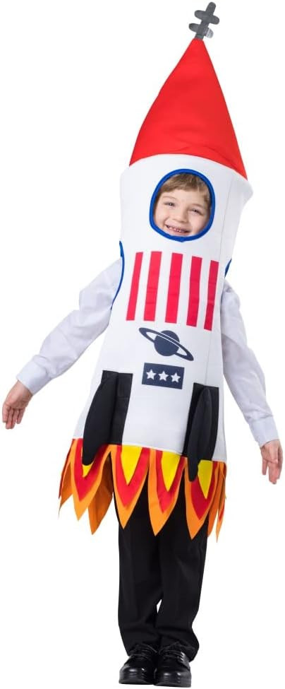 Dress Up America Rocketship Costume for Kids - Space Shuttle Costume - Spaceship Dress Up | Amazon (US)