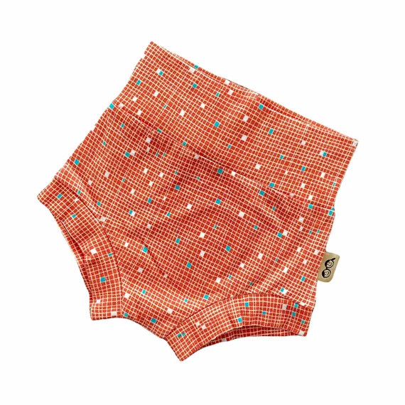 Tiny Squares on Coral Bummies Baby Boy Clothes Toddler | Etsy | Etsy (US)