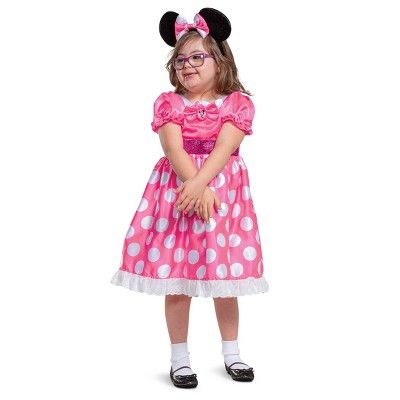 Kids' Adaptive Mickey Mouse & Friends Minnie Mouse Halloween Costume Dress with Headpiece | Target