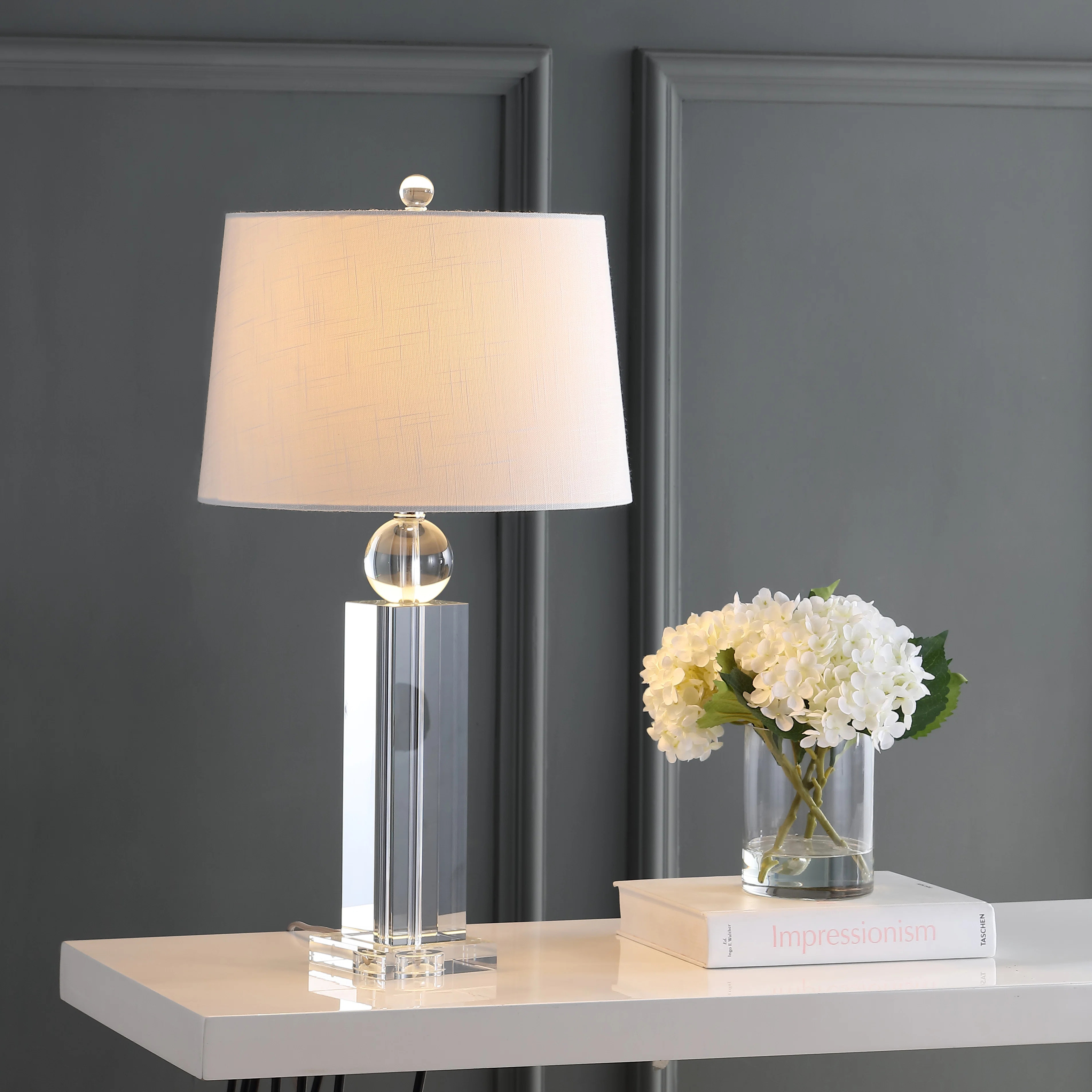 Charlotte 28.5" Crystal LED Table Lamp | Wayfair North America