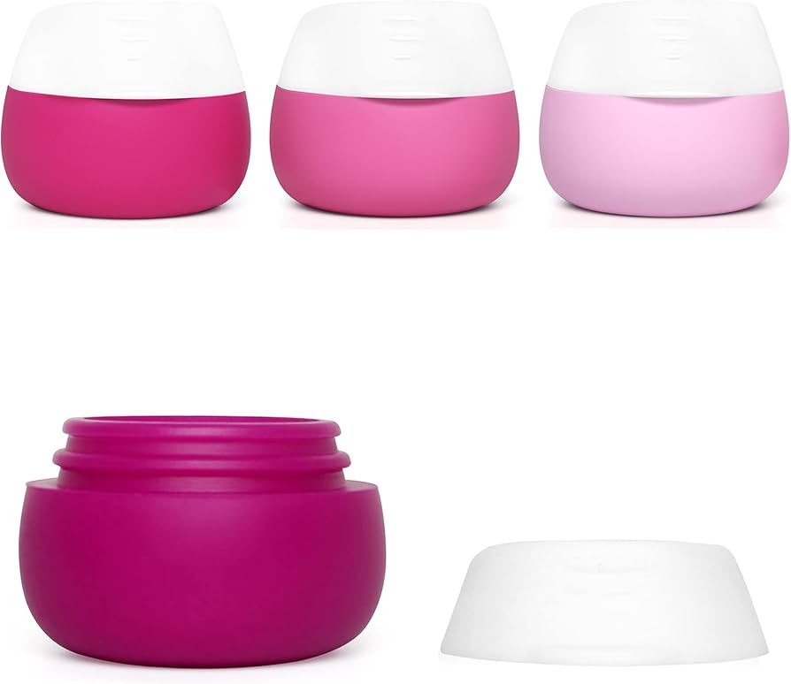 Travel Containers for Toiletries, Gemice Silicone Cream Jars, TSA Approved Travel Size Containers... | Amazon (US)