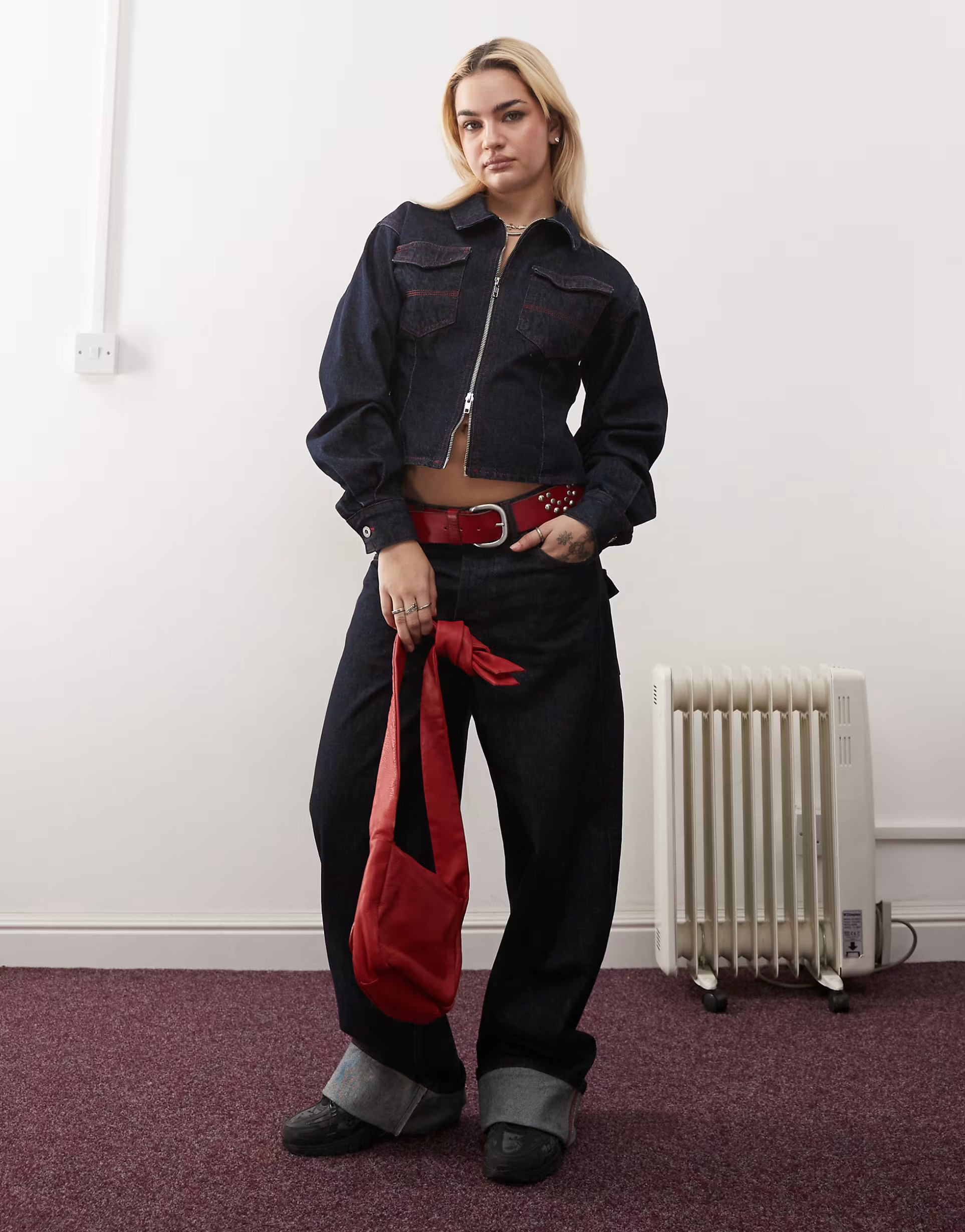 COLLUSION fitted denim jacket in rinse wash | ASOS (Global)