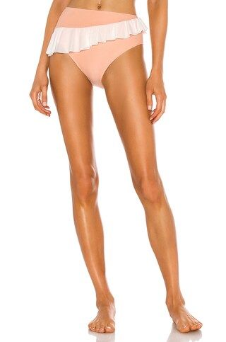 Tularosa Julieta High Waist Bottom in Peach & White from Revolve.com | Revolve Clothing (Global)