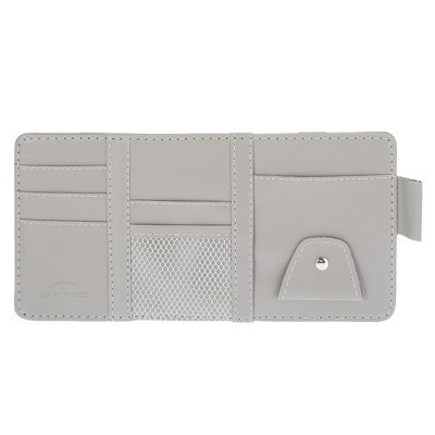 Unique Bargains Sun Visor Bag Organizer Interior Panel Pocket for Pen CD Card Storage 11.42"x6.18" Gray | Target