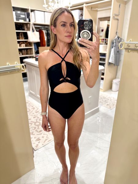 This one piece runs TTS and is sassy yet classy. Perfect for the beach or pool. 

#everypiecefits

Swimsuit
One price 
Swimmies
Swimwear
Beach wear
Beach outfit 
Pool outfit 
Bathing suit

#LTKSeasonal #LTKTravel #LTKSwim