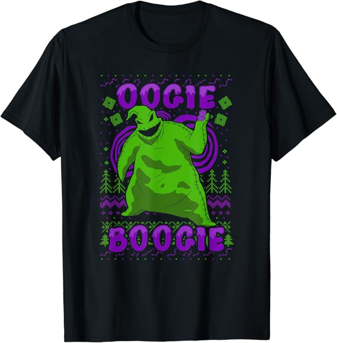 Disney Nightmare Before Christmas Oogie Boogie Ugly Sweater T-Shirt | Amazon (US)