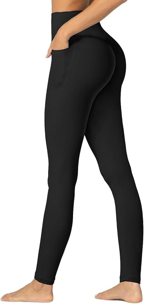 Sunzfly Invisible Butt Scrunch Workout Leggings with Pockets for Women, No Front Seam Gym Yoga Pa... | Amazon (US)