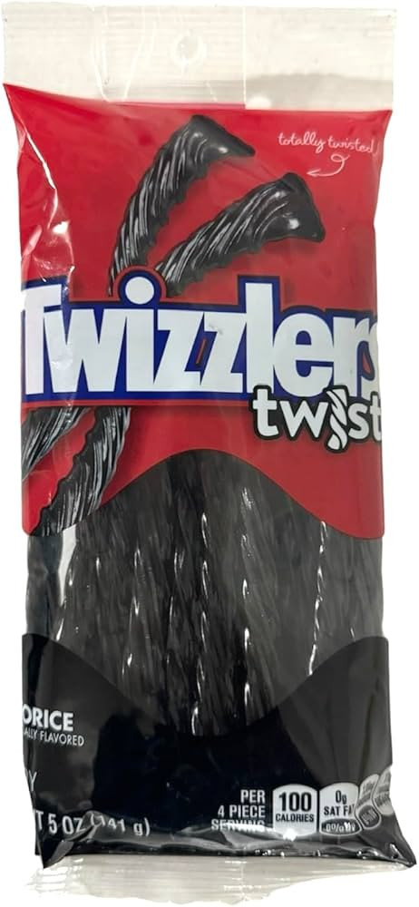 Twizzlers Black Licorice Twists 5 Oz. Bag (2 Pack) | Amazon (US)