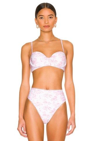 Tularosa Delphina Top in Pink Toile from Revolve.com | Revolve Clothing (Global)