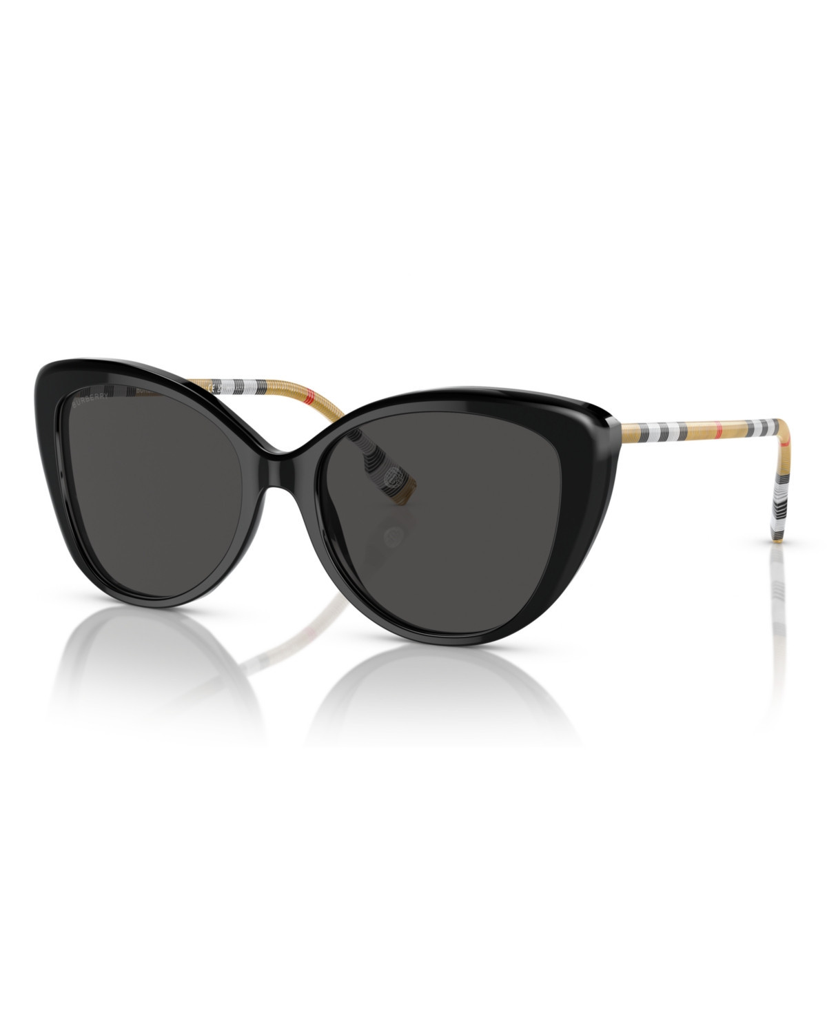 Burberry Women's Low Bridge Fit Sunglasses BE4407F - Black | Macy's