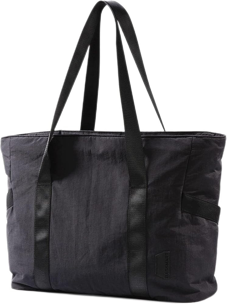 BAGSMART Women Tote Bag Large Shoulder Bag Top Handle Handbag with Yoga Mat Buckle for Gym, Work,... | Amazon (US)