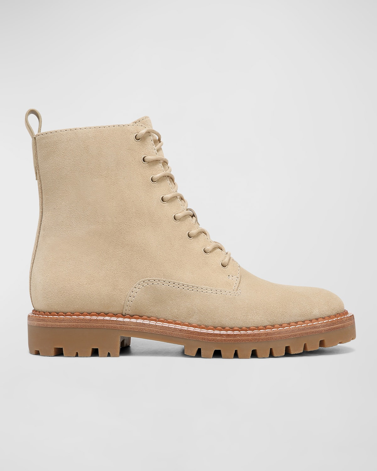 Cabria Suede Water-Repellant Combat Boots | Neiman Marcus