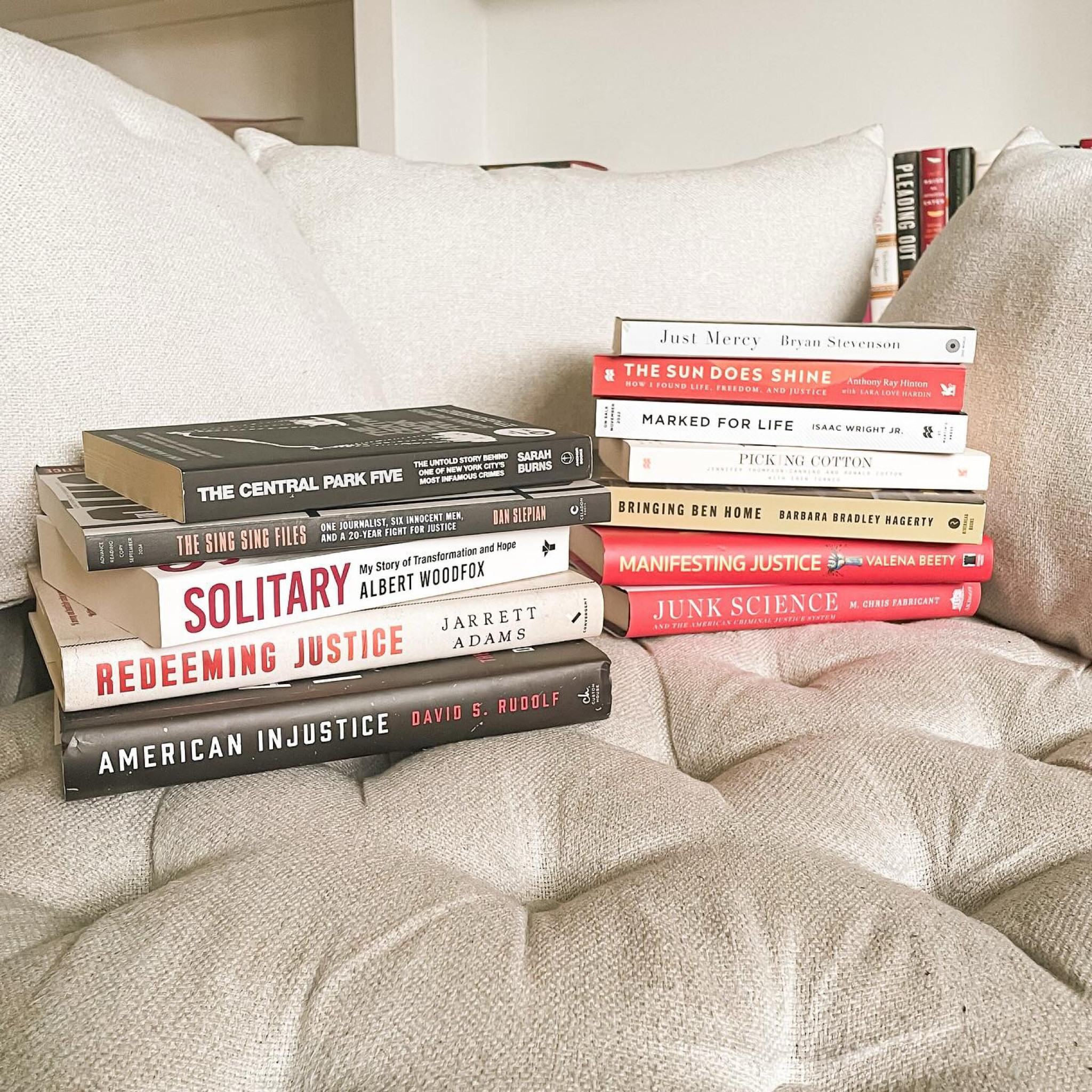 INTERNATIONAL WRONGFUL CONVICTION DAY

Today is the 11th annual Wrongful Conviction Day - a day to raise awareness of the causes and remedies of wrongful conviction and recognize the toll wrongful conviction takes on innocent people and their families.

I really felt the need to acknowledge Wrongful Conviction Day this year. Last week, Missouri executed an innocent man - Marcellus Williams. I’m still so mad and heart broken. There’s a man in Texas who is scheduled to be executed this month - evidence also points to his innocence.

Wrongful conviction happens SO much more than people realize. And once someone is put in prison, it’s nearly impossible for them to regain their freedom. This is the reality of the U.S. criminal justice system. 

One of the best ways to help is supporting organizations that work to free the innocent - the Equal Justice Initiative and the Innocence Project are my favorites.

I also think we need to make sure we’re aware of the problem and strive to learn more. To help, I put together a stack of books that talk about wrongful conviction. I’ve read almost all of these (and have seen the ones I haven’t yet read highly recommended). 

Check out my stories for more info on these organizations!

(Some books are #gifted)

#wrongfulconvictionday #internationalwrongfulconvictionday #nonfictionbooks #nonfictionbookparty #nonfictionnovember #bookish #bookworm #bookstack #criminaljusticereform #goodreads #bibliophile #theinnocenceproject #marcelluswilliams #equaljusticeinitiative