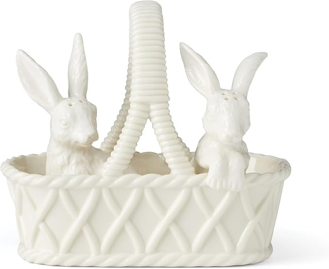 Lenox 897158 Wicker Creek Bunny Salt & Pepper Set, Easter Serveware | Amazon (US)