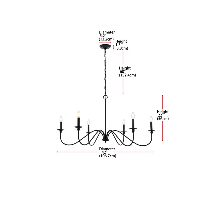 Ableton 6 - Light Dimmable Classic / Traditional Chandelier | Wayfair North America