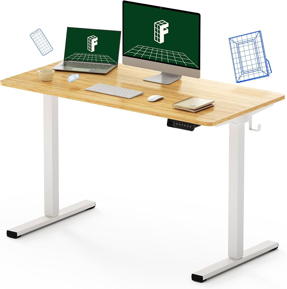 FLEXISPOT Standing Desk Electric Sit Stand Desk with 48 x 24 Inches Ergonomic Memory Controller A... | Amazon (US)