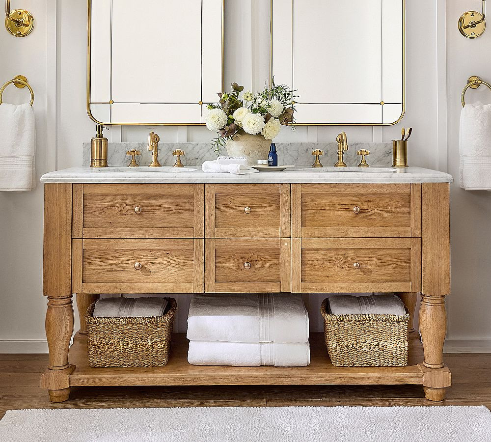 Sawyer 60" Double Sink Vanity | Pottery Barn (US)