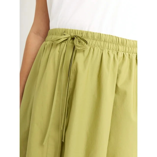 Free Assembly Women's and Women's Plus  Tie Front Cotton Maxi Skirt, XS-4X | Walmart (US)