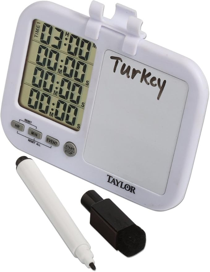 Taylor 5849 Four-Event Digital Timer with Whiteboard for School, Learning, Projects, and Kitchen ... | Amazon (US)