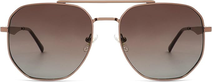 SOJOS Classic Square Aviator Sunglasses for Women Men Retro Hexagon UV400 Protection Shades SJ122... | Amazon (US)