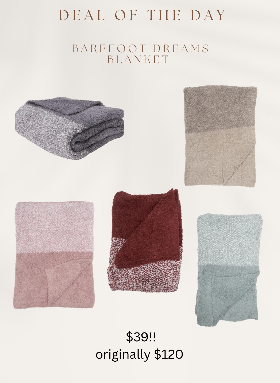 Wow! These highly rated barefoot dreams blankets are $80 off!!! 

#LTKsalealert #LTKxNSale #LTKunder50