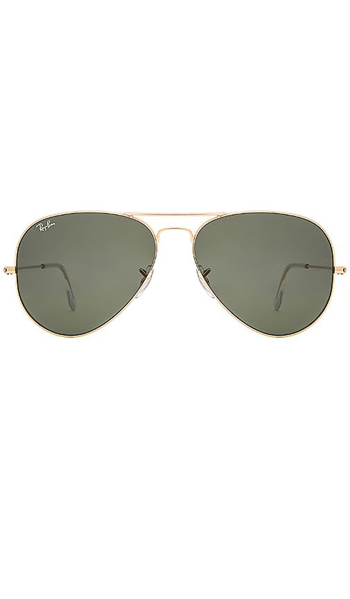 Ray-Ban Aviator Large Classic in Metallic Gold. | Revolve Clothing