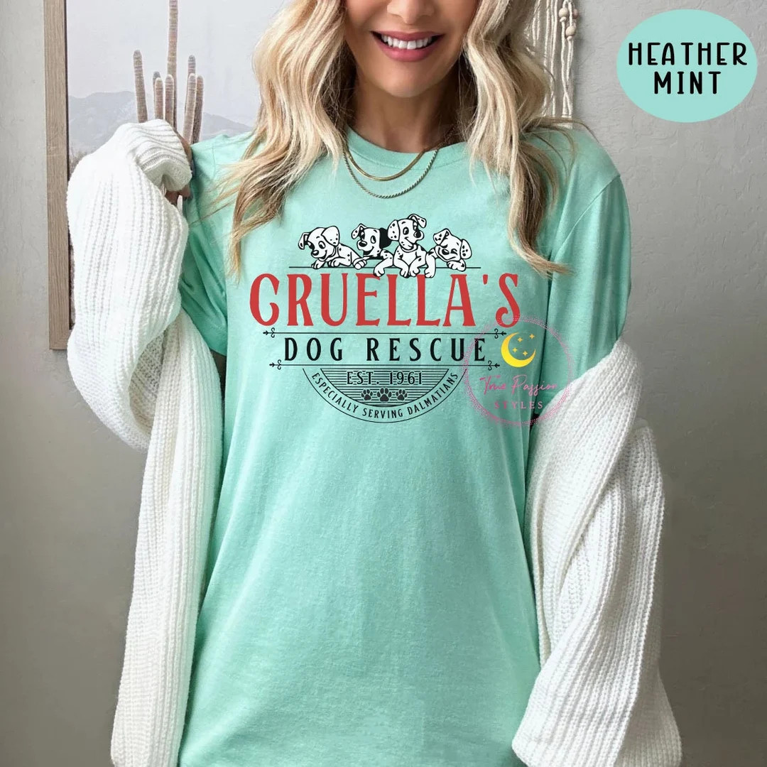 Cruella's Dog Rescue T-shirt, Sweatshirt, Hoodie, Toddler Shirt E2794 - Etsy | Etsy (US)