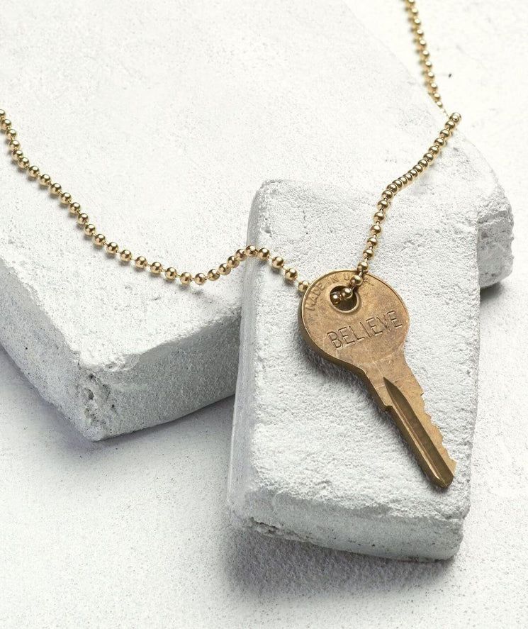 Classic Ball Chain Key Necklace | The Giving keys