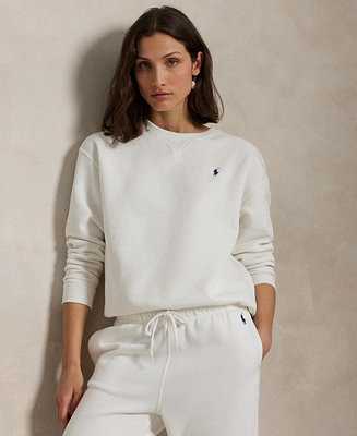 Polo Ralph Lauren Women's Fleece Crewneck Sweatshirt - Macy's | Macy's