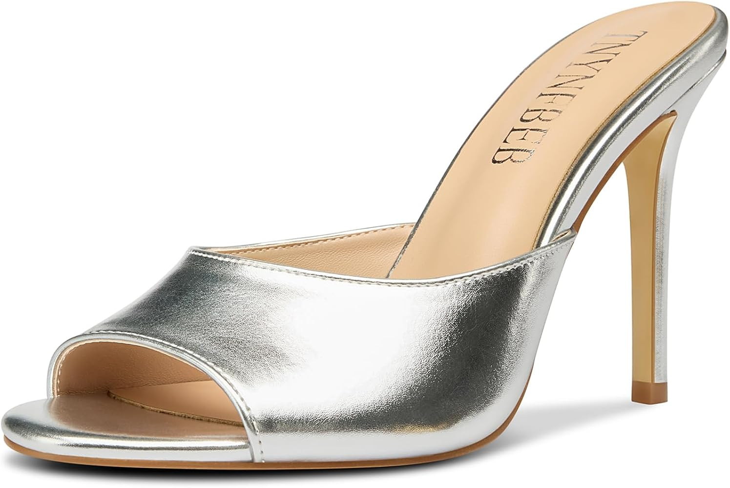 TNYNFBEB Women Stiletto High Heel Peep Open Toe Sandals Slingback Slip-on Wedding Office Cute Bas... | Amazon (US)