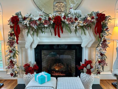 Traditional Christmas and Holiday Mantel, full Tutorial on how to create on YouTube !

#LTKhome #LTKSeasonal #LTKHoliday