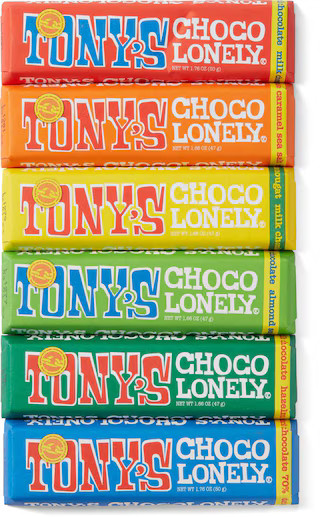 Tony's Chocolonely   Chocolate Bars Rainbow Tasting Pack - Package of 6 | REI