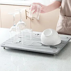 Stone Drying Mat for Kitchen Counter, Diatomaceous Dish Drying Mats Superb Absorbent with Non-Sli... | Amazon (US)