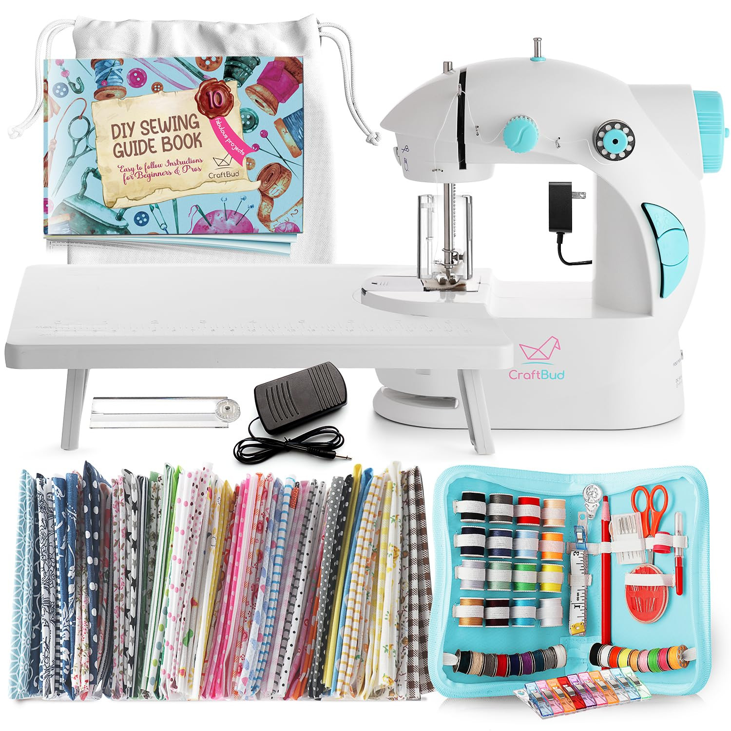 CraftBud Mini Sewing Machine for Beginners, Dual Speed Small Portable Sewing Machine for Kids and... | Amazon (US)