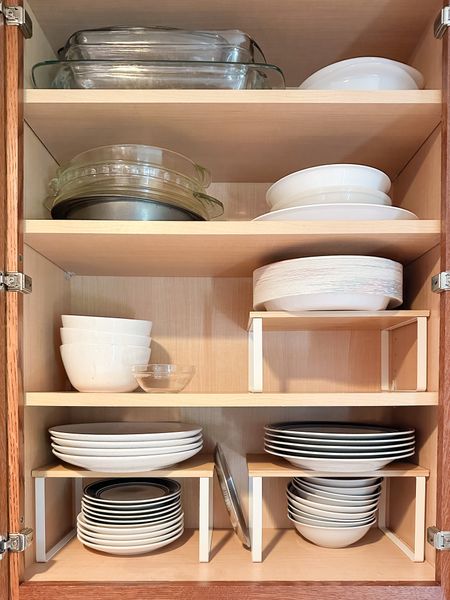 Kitchen cabinet organizers from Amazon. Amazing quality! Wood with white metal legs. Can hold lots of weight  

#LTKhome #LTKunder50 #LTKfamily