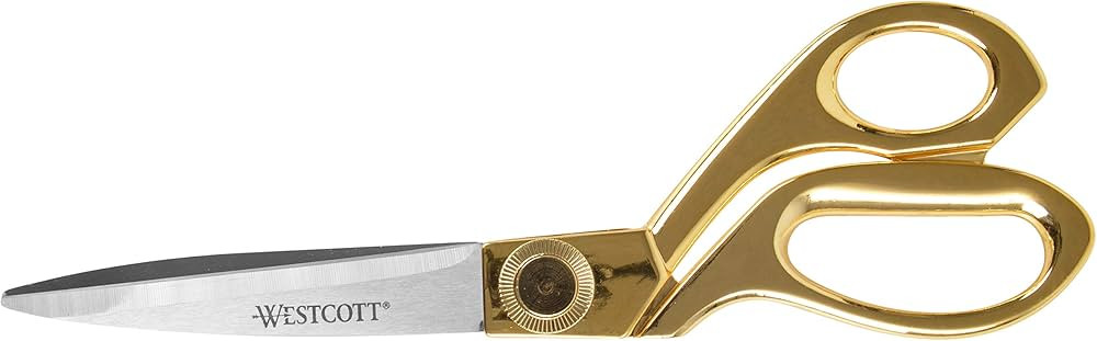 Westcott 17196 8-Inch Stainless Steel Gold Scissors For Office and Home | Amazon (US)