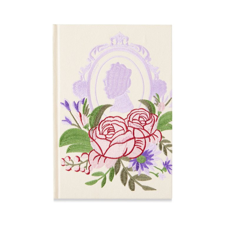 Netflix's Bridgerton Inspired Floral Embroidered Notebook, Cream, Lined Pages, 5.75" x 8.75", Reg... | Walmart (US)