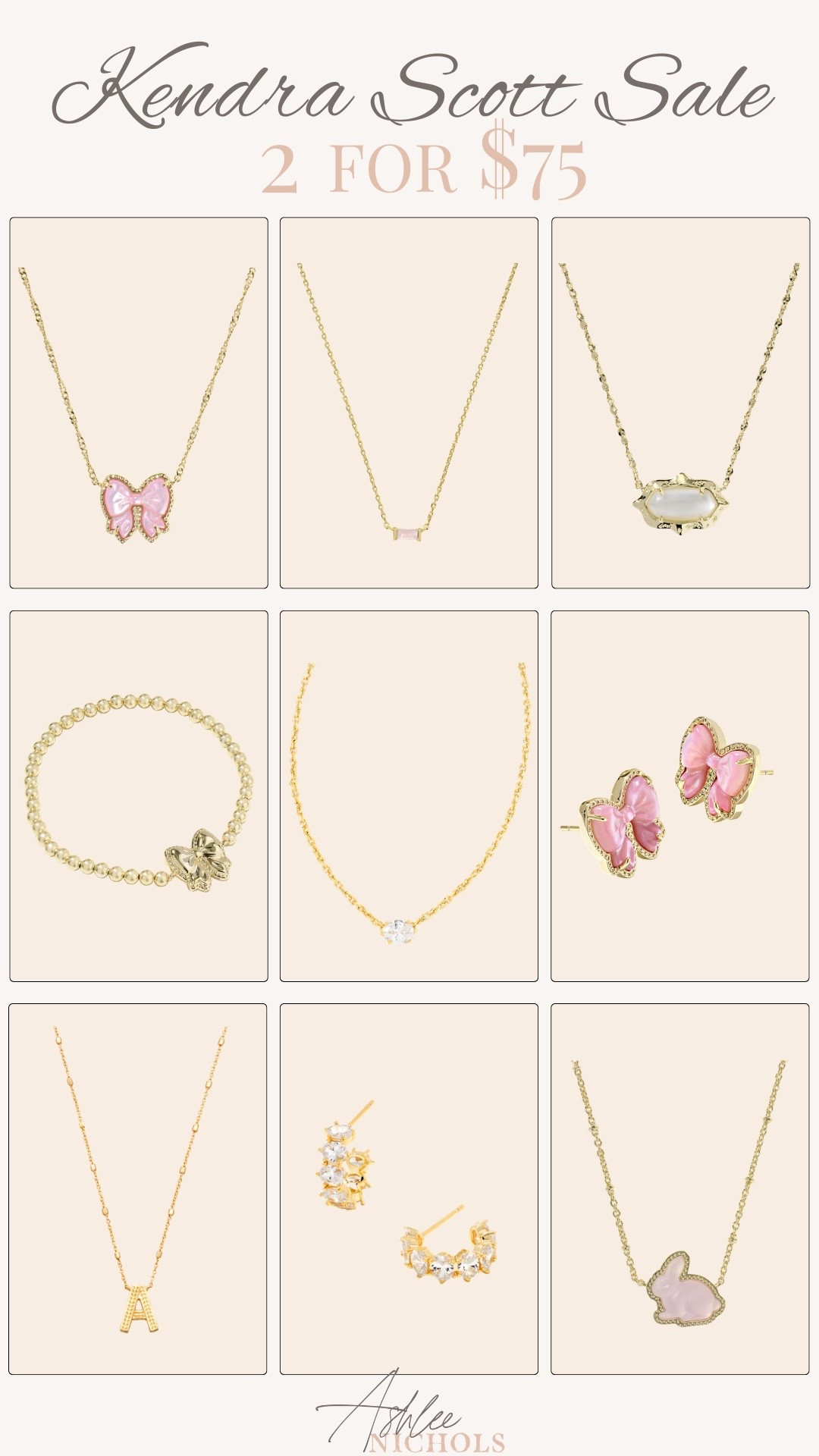 2 for $75 Kendra Scott sale!

Kendra Scott jewelry, bow necklace, Easter basket stuffer, gifts for her

#LTKSaleAlert #LTKSeasonal