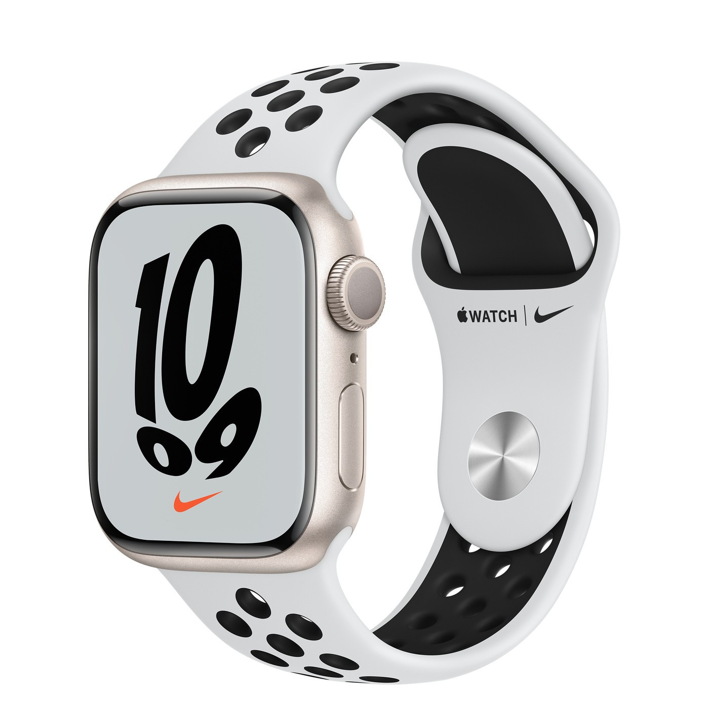 Starlight Aluminum Case with Nike Sport Band | Apple (US)