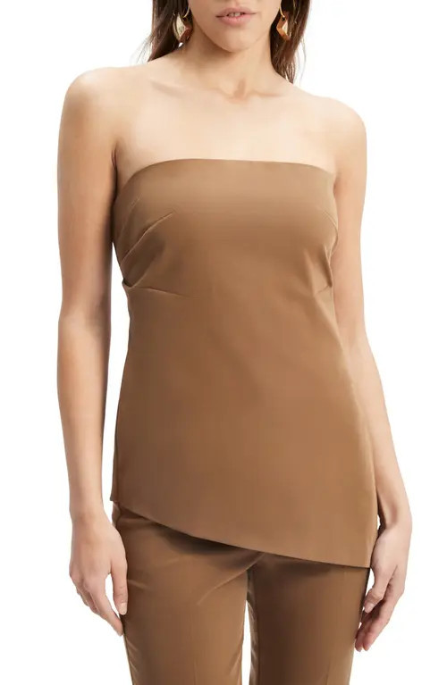 Bardot Cosmos Strapless Top in Chocolate at Nordstrom, Size 4 | Nordstrom