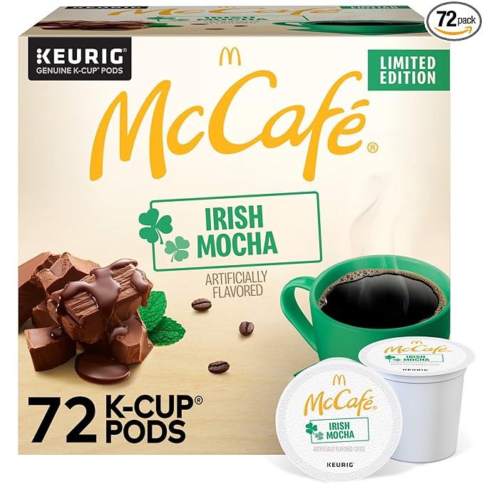 McCafe Irish Mocha, Keurig Single Serve K-Cup Pods, Flavored Coffee, 72 Count | Amazon (US)