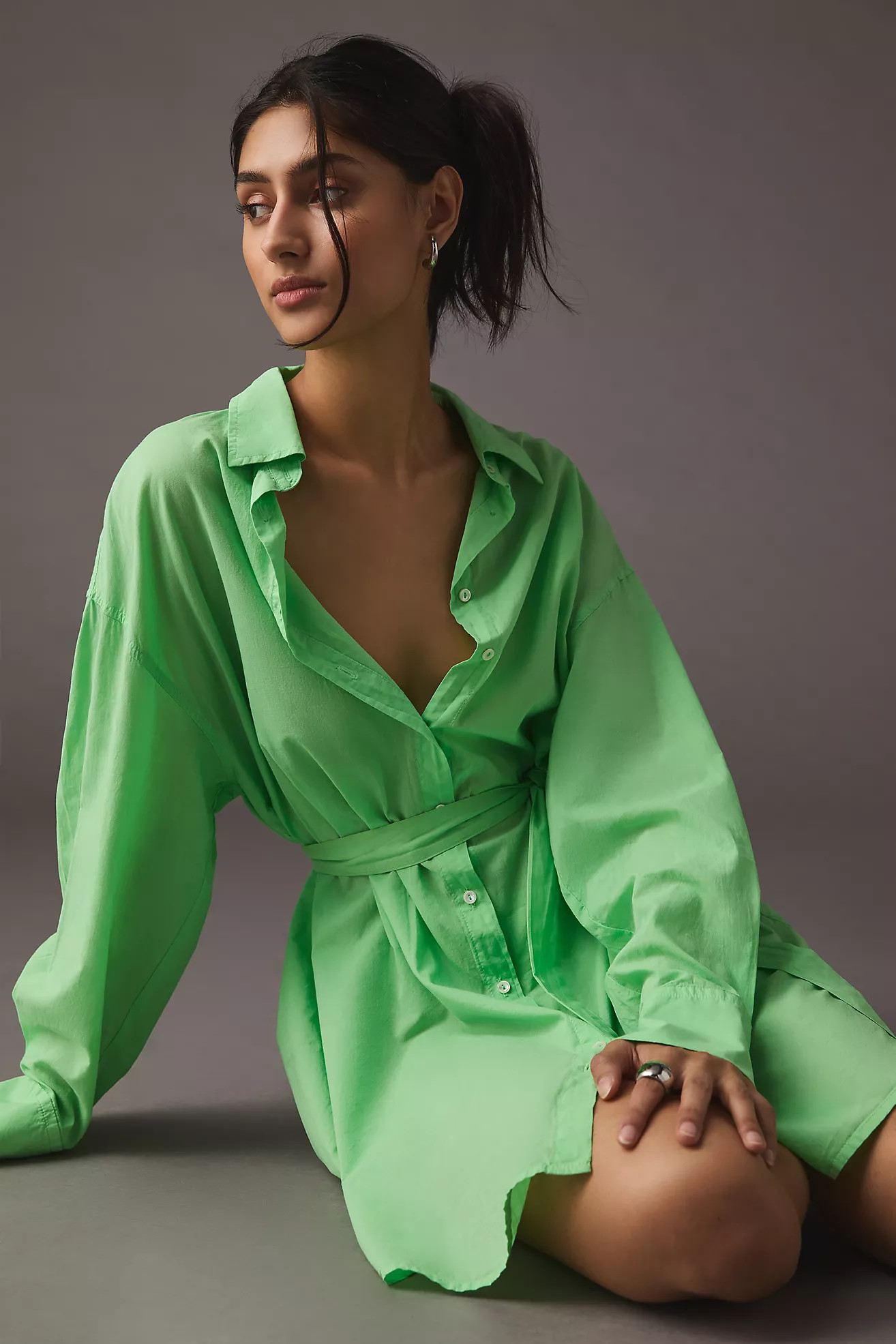 Velvet by Graham & Spencer Addison Belted Shirt Dress | Anthropologie (US)