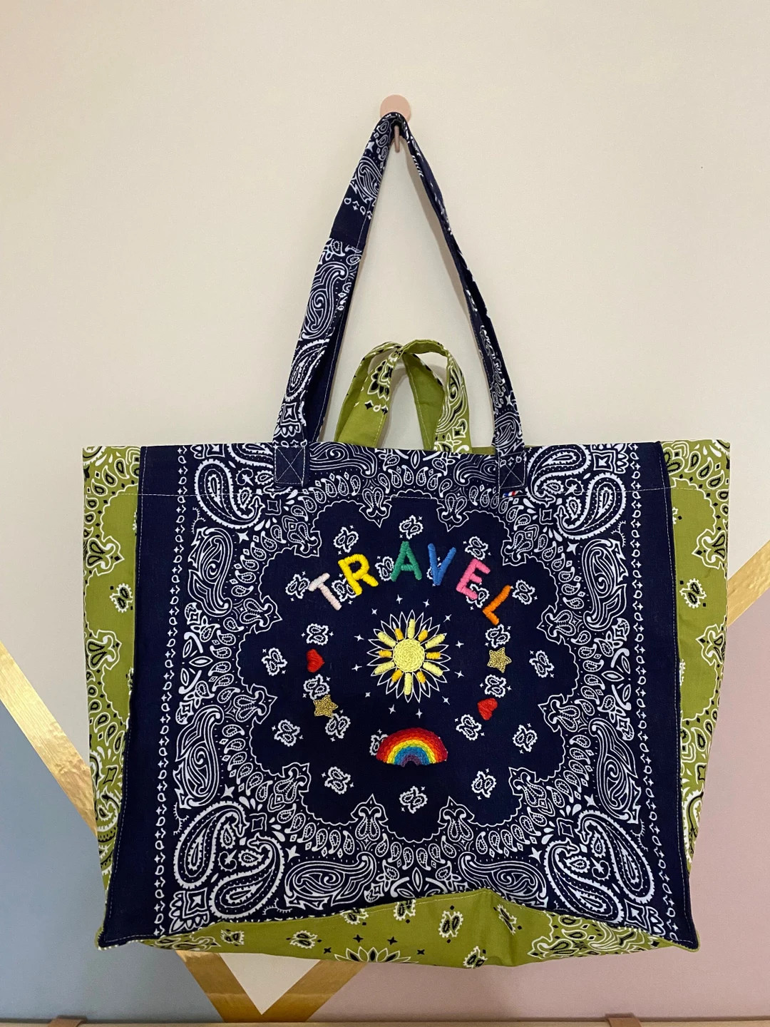 Customizable Bandana Tote Bag - Etsy | Etsy (US)