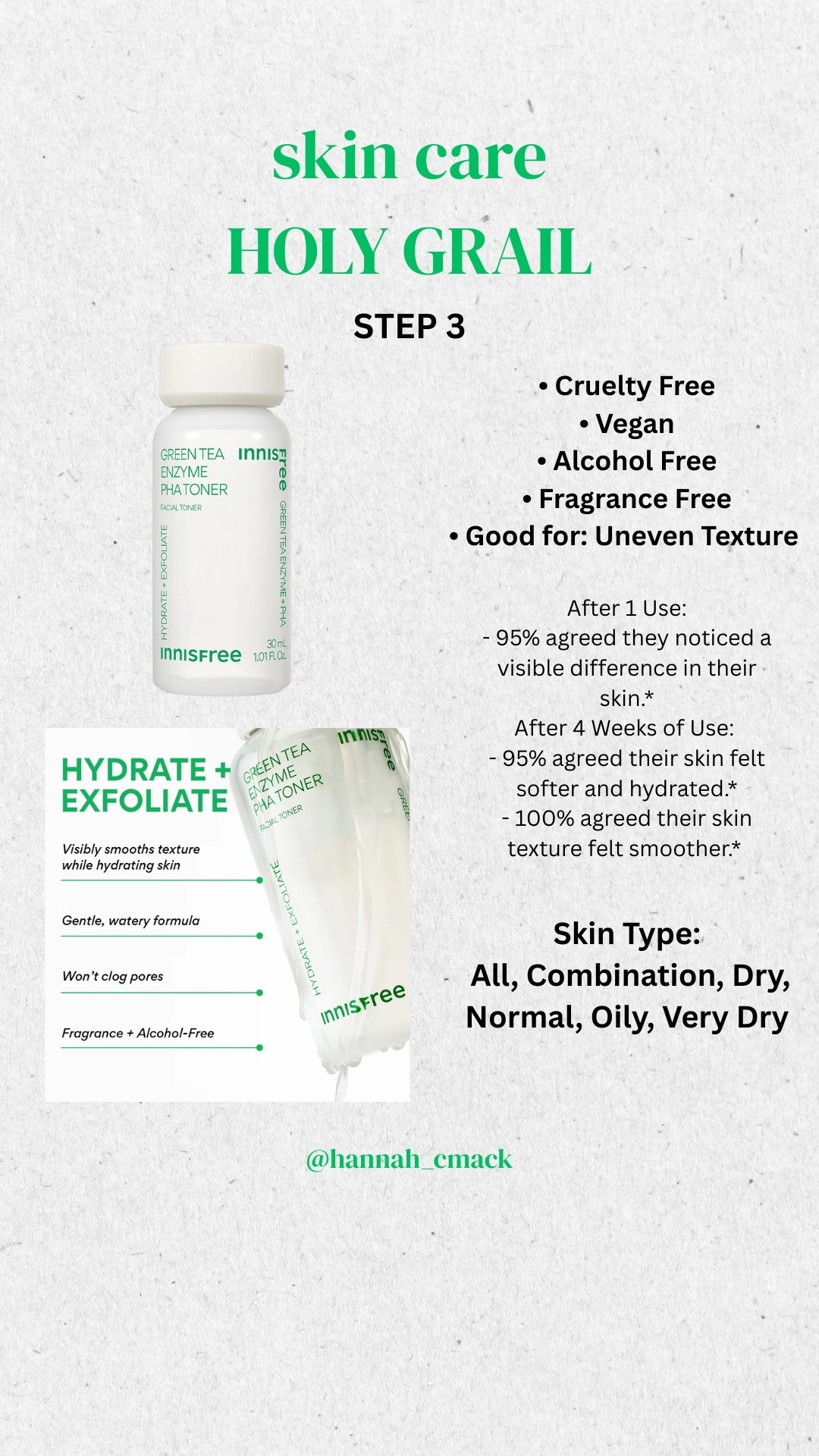 SKINCARE MY HOLY GRAIL: Step 2 toner
#LTKskincare #LTKlove

#LTKBeauty #LTKU #LTKFindsUnder50