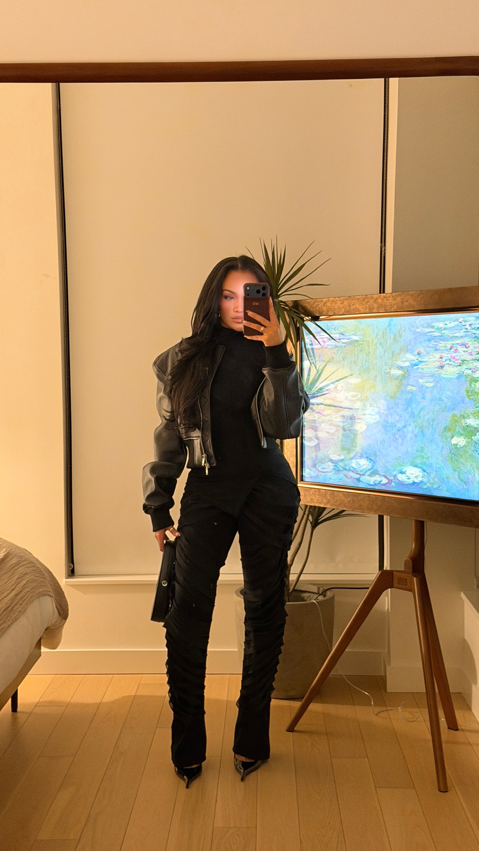 All black concert look! I’m wearing a small in everything! Jacket is originally from Frankie Shop 