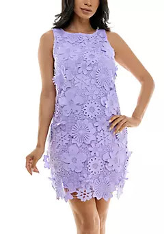 Sheath Dress With 3D Floral Emroidery | Belk