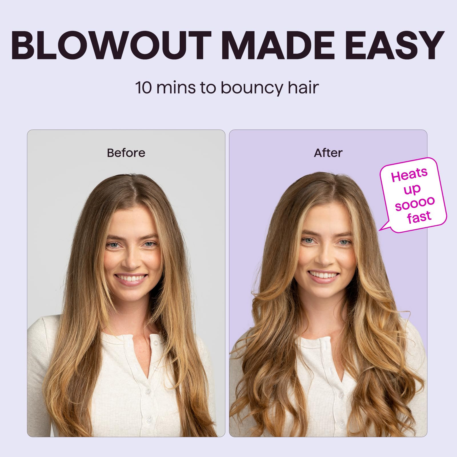 Wavytalk Thermal Brush, Blowout Boost 1.5 inch Heated Round Brush for Blowout Look, Dual Voltage,... | Amazon (US)
