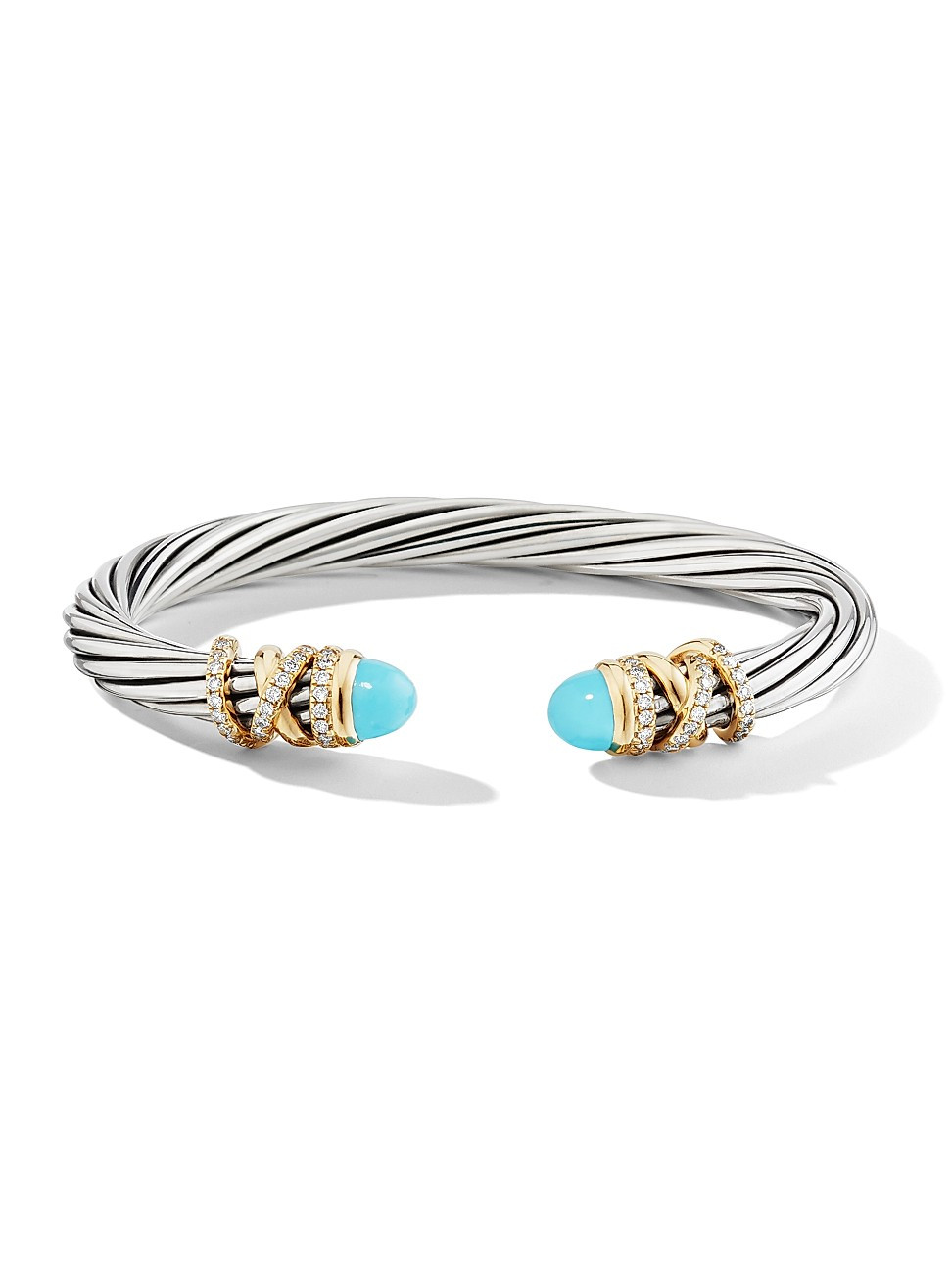 David Yurman Women's Helena Bracelet with Turquoise & Diamonds - Turquoise - Size Medium | Saks Fifth Avenue