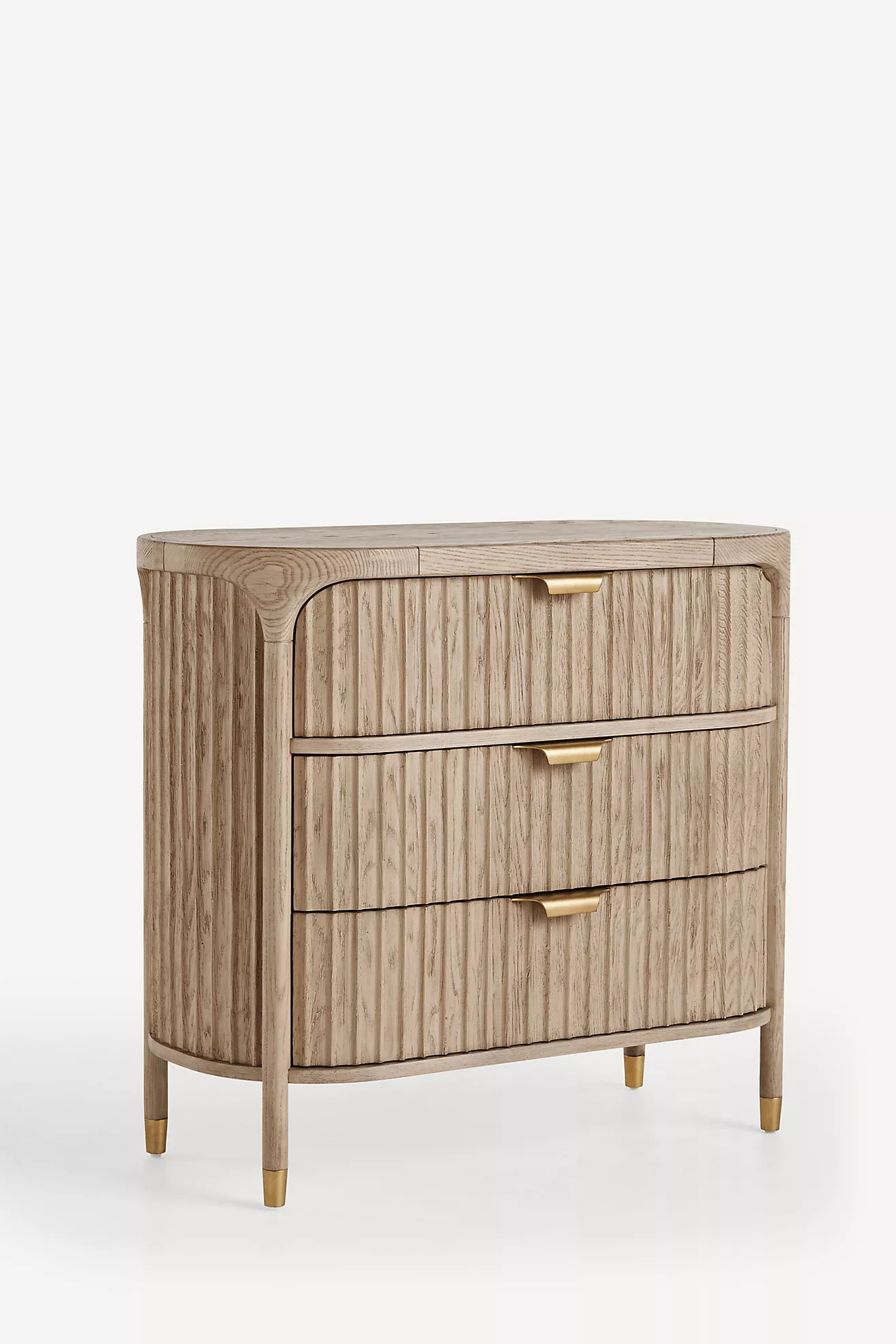 The Isla Fluted-Wood Three-Drawer Dresser | Anthropologie (US)